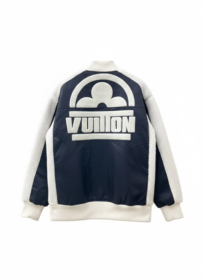 Louis Vuitton Leather Jacket "Blue-White"