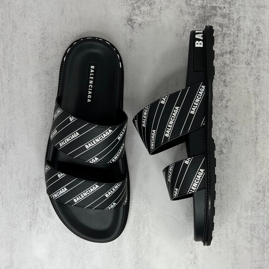 Balenciaga Slides "Black-White"