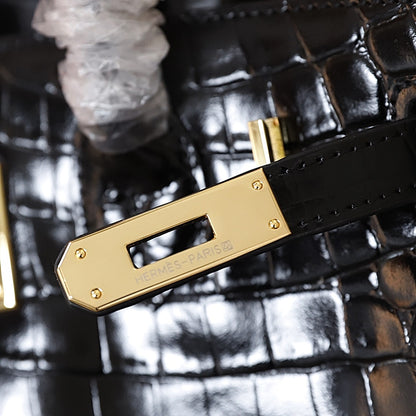 Hermès Crocodile Birking 35