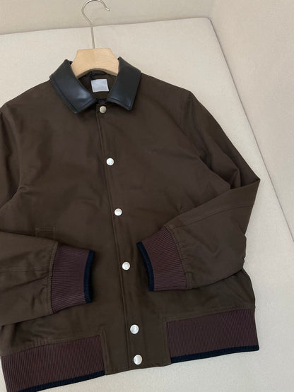 Dior Ingrid Blouson Jacket "Brown Cotton Twill"