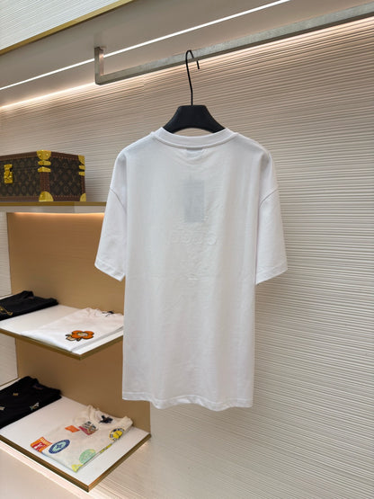 Gucci Cotton Jersey T-shirt with Embroidery "White"