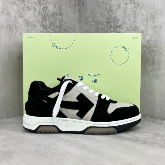 Off-White Out Of Office "Black-White Suede"