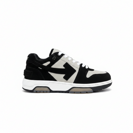 Off-White Out Of Office "Black-White Suede"