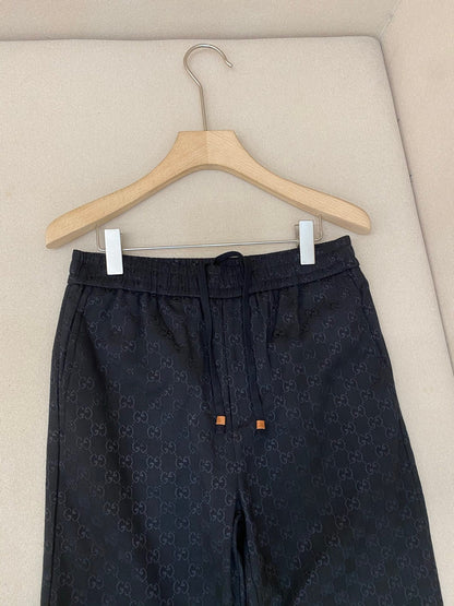 Gucci GG Canvas Track Bottoms "Dark Blue"