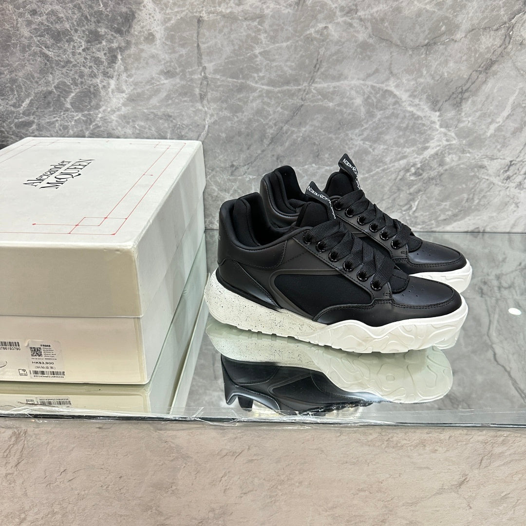 Alexander McQueen Oversized Court "Black-White Sole"