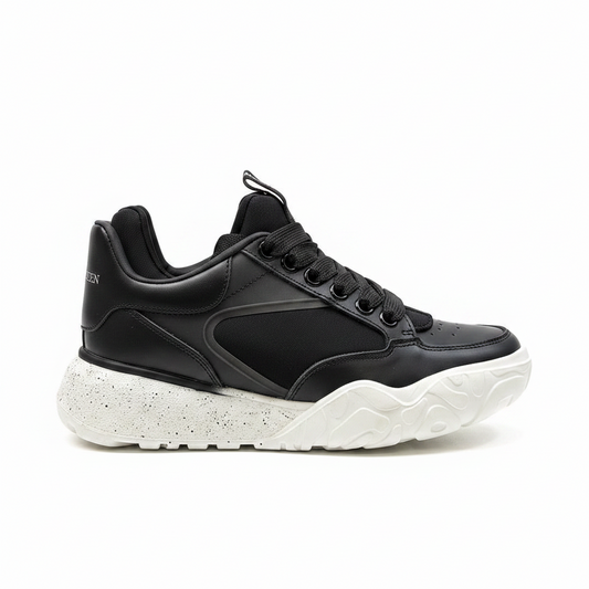 Alexander McQueen Oversized Court "Black-White Sole"