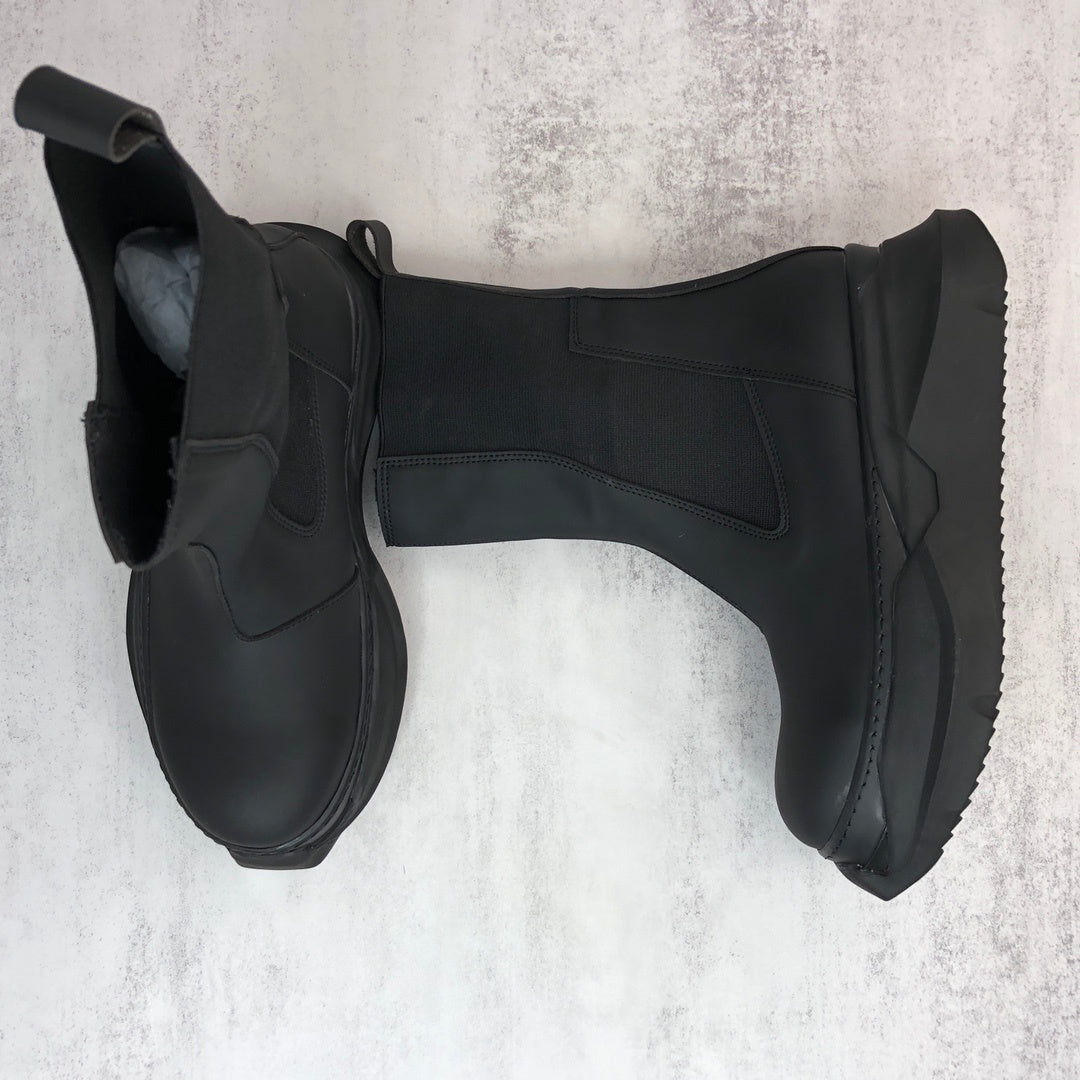 Rick Owens Abstract Beetle Boots "Black"