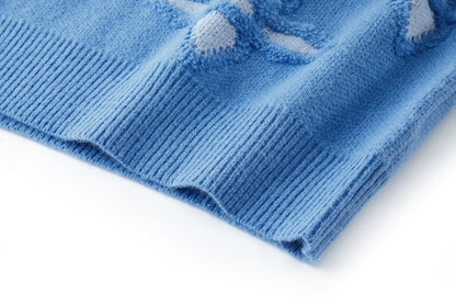 Louis Vuitton Textured Cotton Crewneck "Sky Blue"