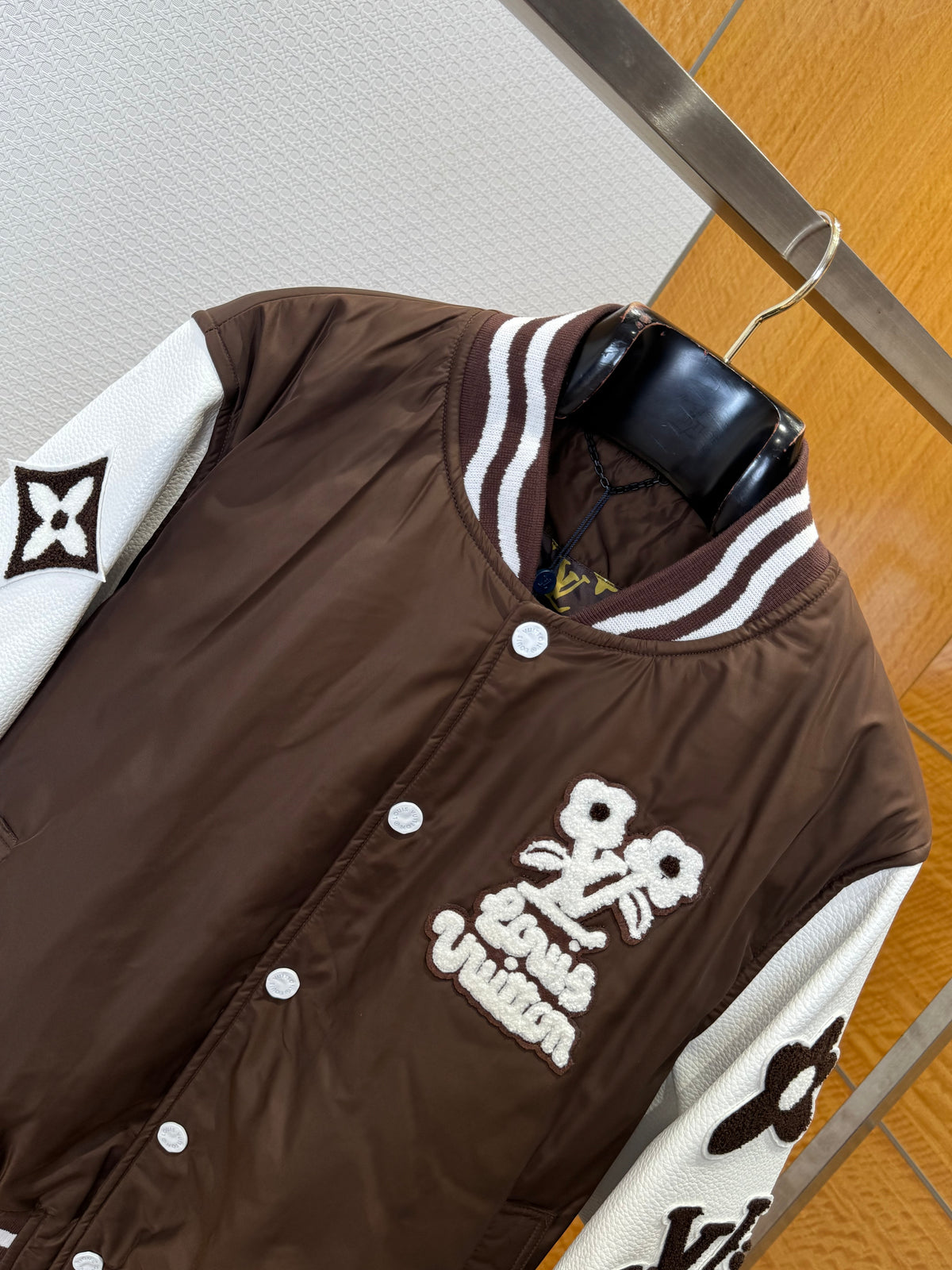 Louis Vuitton by Tyler, the Creator Embroidered Varsity Jacket "Brown"