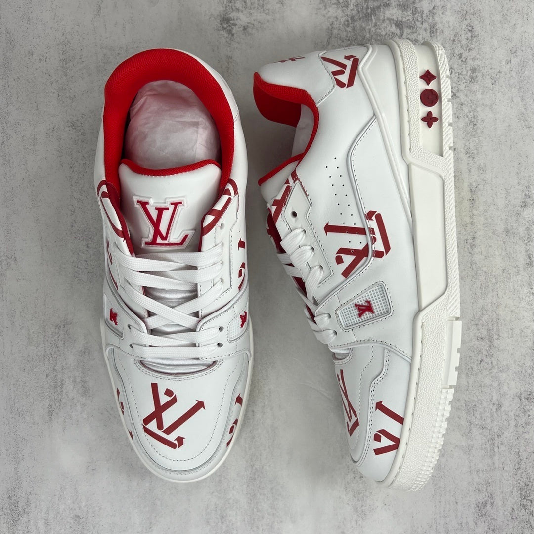 Louis Vuitton Trainers "White-Red Recycled"