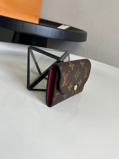 Louis Vuitton Rosalie Coin Purse "Monogram Eclipse Canvas"