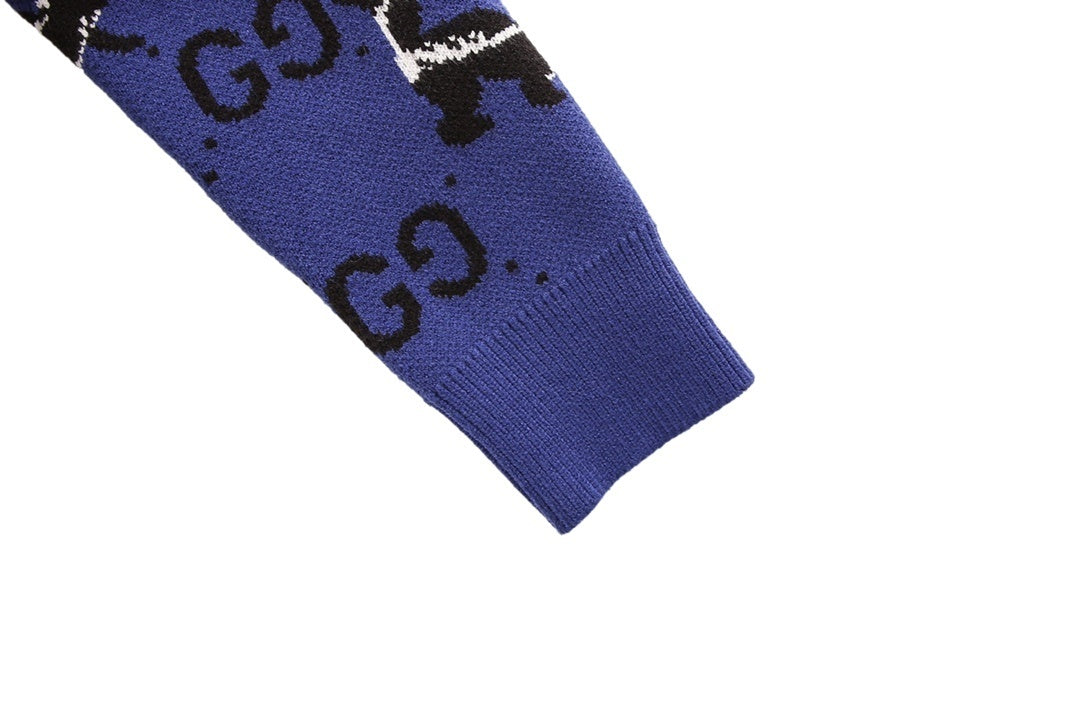 Gucci GG and Skunk Sweater "Purple-Black"