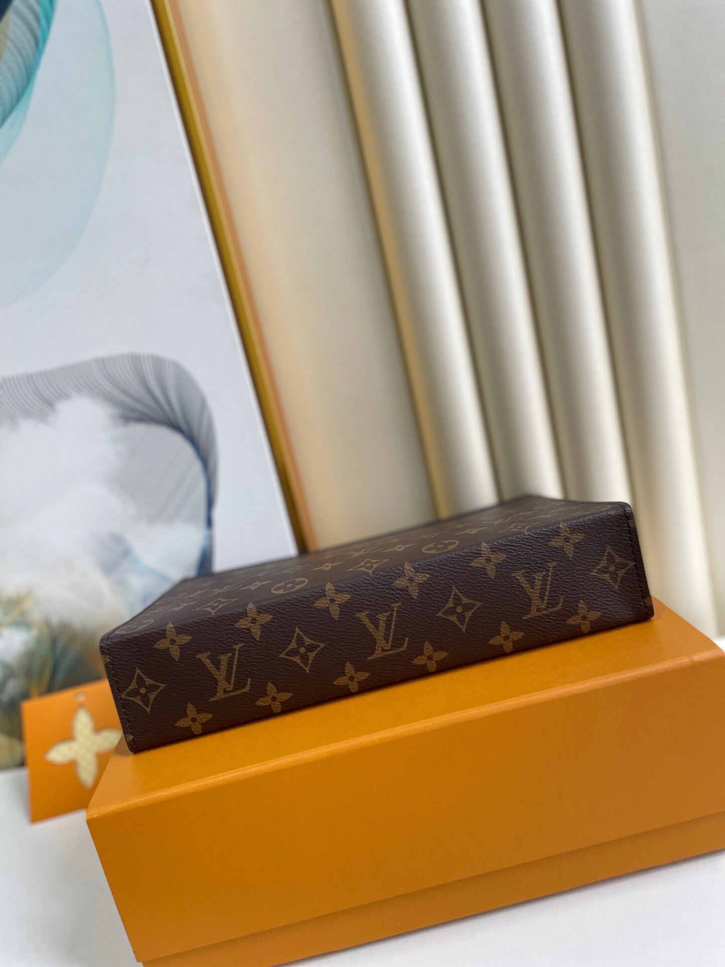 Louis Vuitton Pochette Voyage MM "Monogram Macassar Canvas"