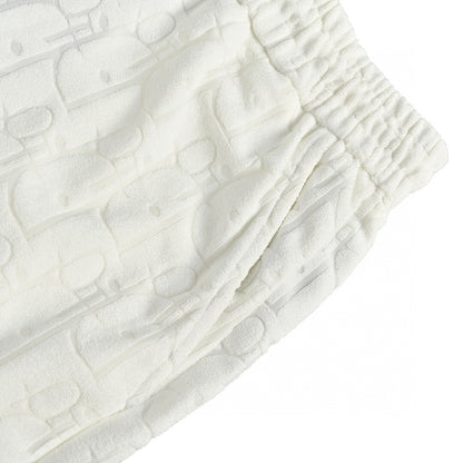 Dior Monogram Jacquard Toweling Shorts "White"