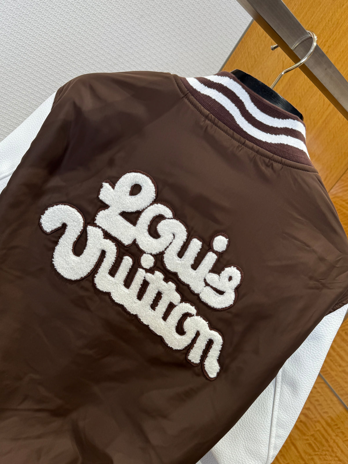 Louis Vuitton by Tyler, the Creator Embroidered Varsity Jacket "Brown"