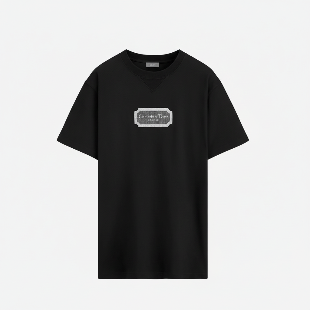 Dior Christian Dior Couture T-Shirt "Black Cotton Jersey"