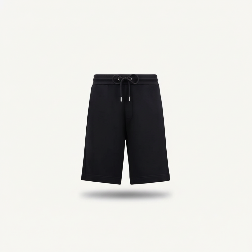 Moncler Cotton and Denim Shorts "Navy Blue"