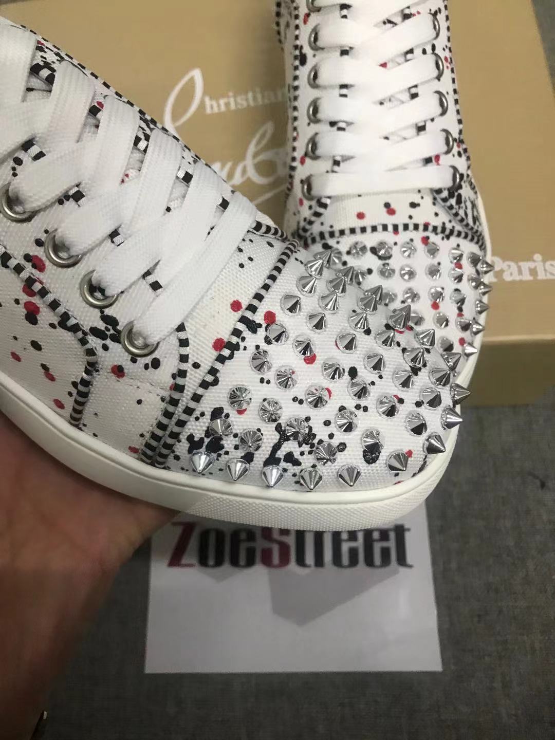 Christian Louboutin Seavaste 2 Flat "Toile Splash"