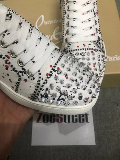 Christian Louboutin Seavaste 2 Flat "Toile Splash"