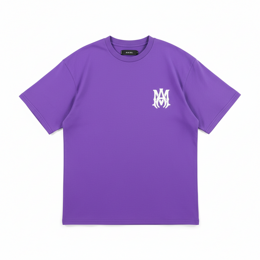 Amiri MA Core Logo Print "Purpe-White"