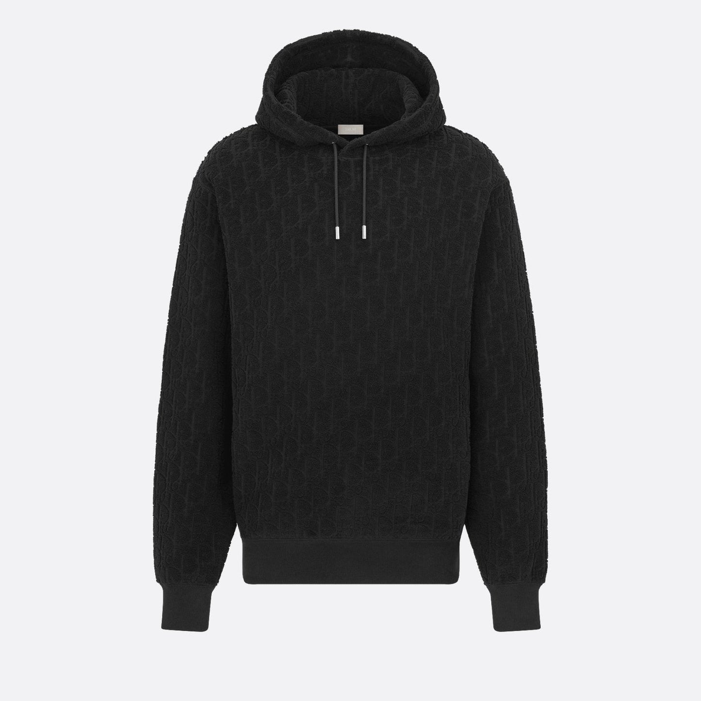 Dior Oblique Hooded Sweatshirt "Black Cotton Fleece"