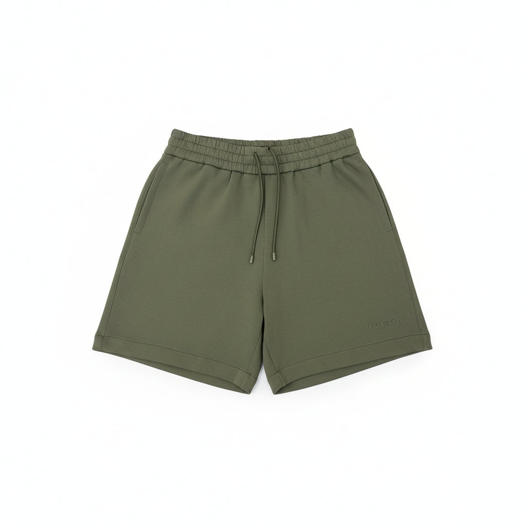 Gucci Logo Embroidered Shorts "Green"