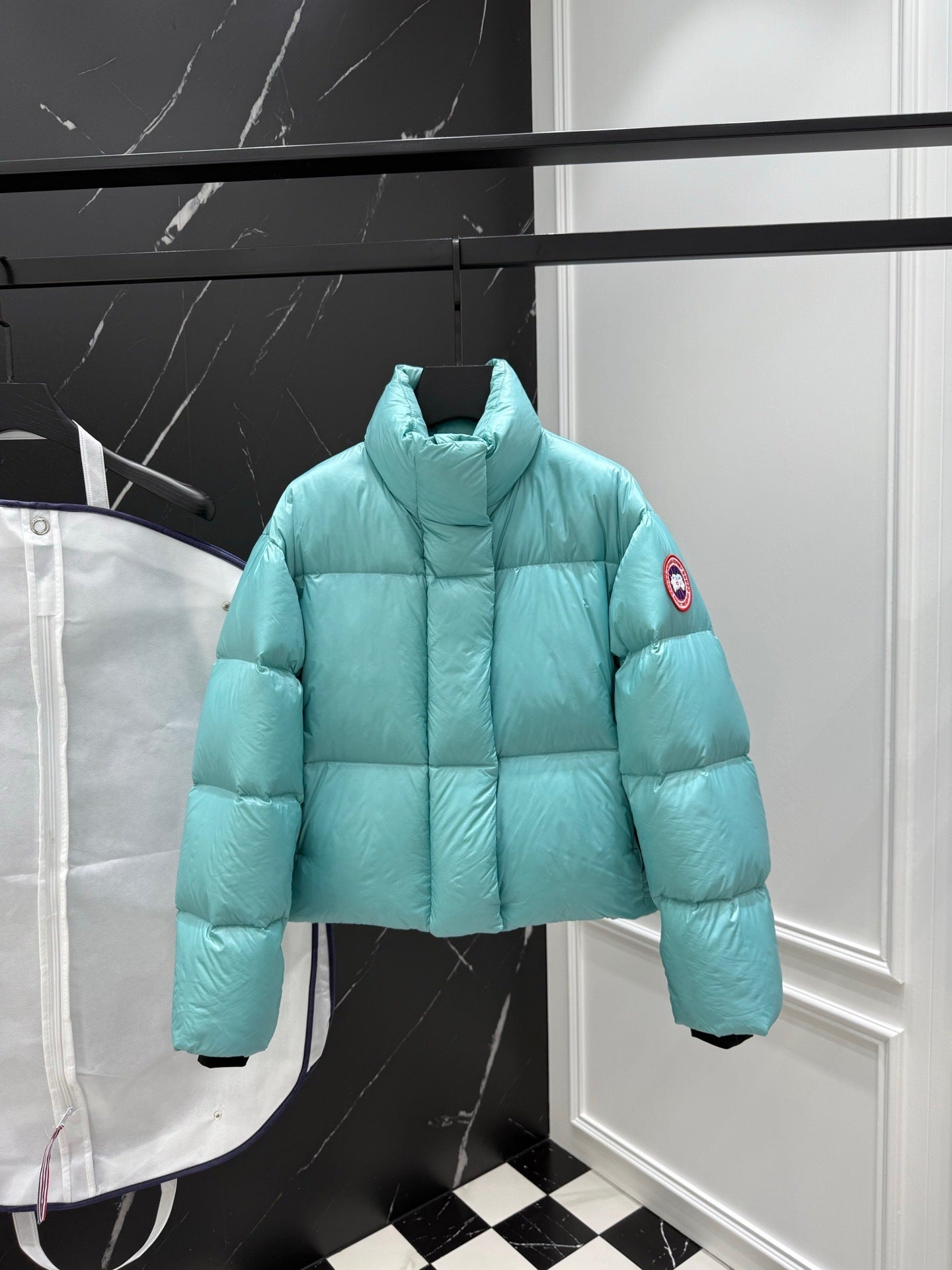 Canada Goose Cypress Short Down Jacket "Turquoise"