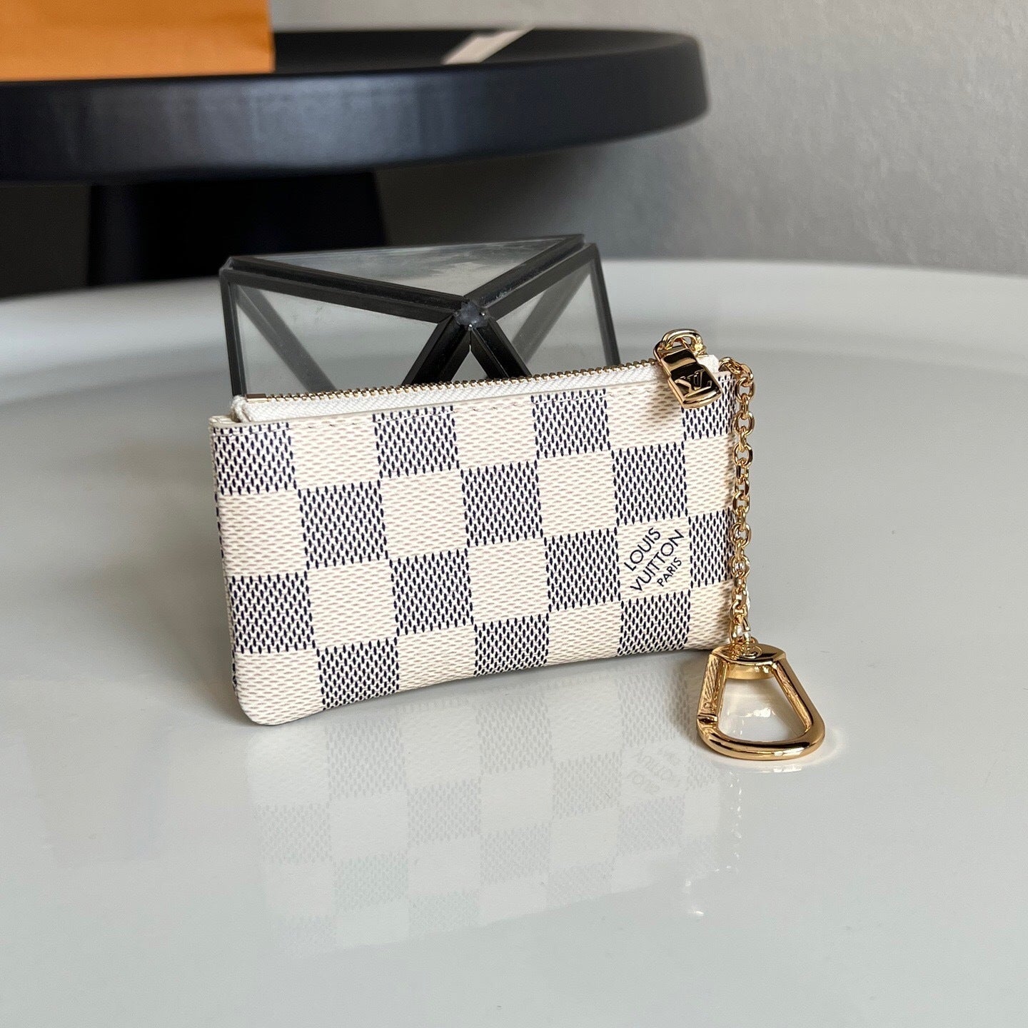 Louis Vuitton Key Pouch "Damier Azur"