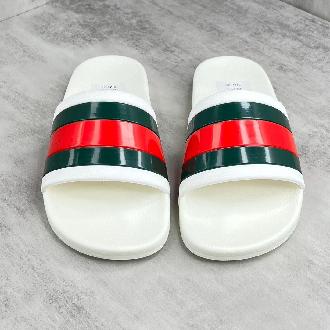Gucci Slides "White-Green-Red"