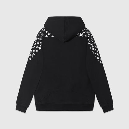 Louis Vuitton Monogram Circle Cut Hoodie "Black-White"