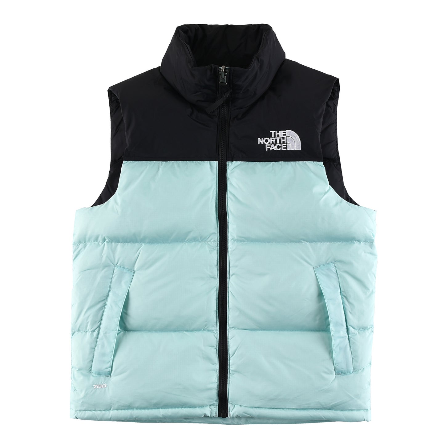 The North Face 700 Down Vest "Baby Blue-Black"