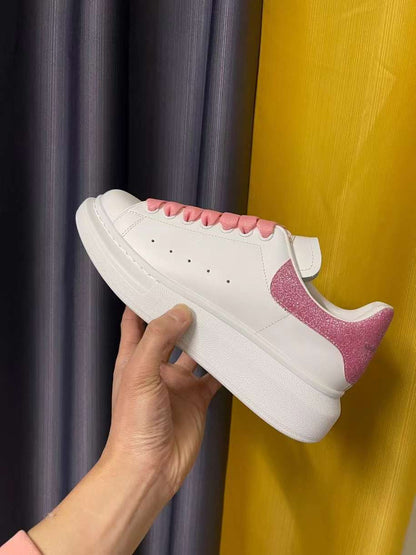 Alexander McQueen Oversized "White-Pink Glitter"