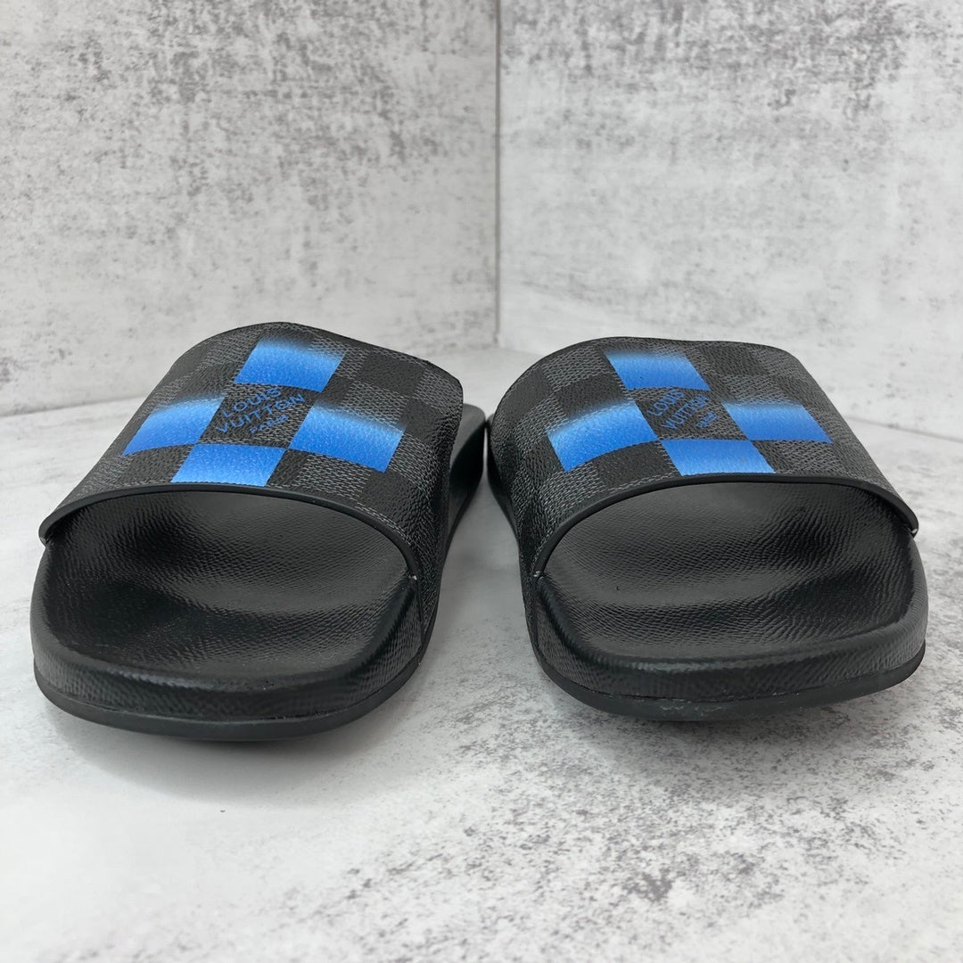 Louis Vuitton Slides "Black-Blue"