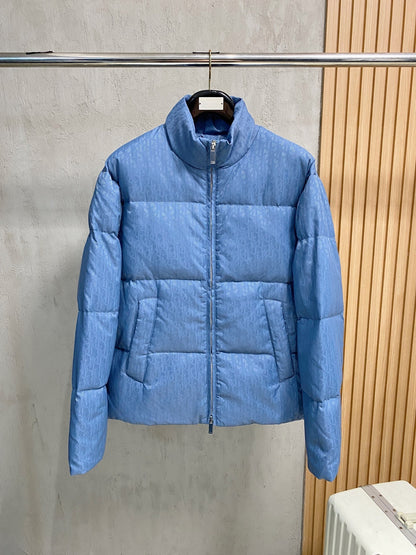 Dior Oblique Down Jacket "Baby Blue"