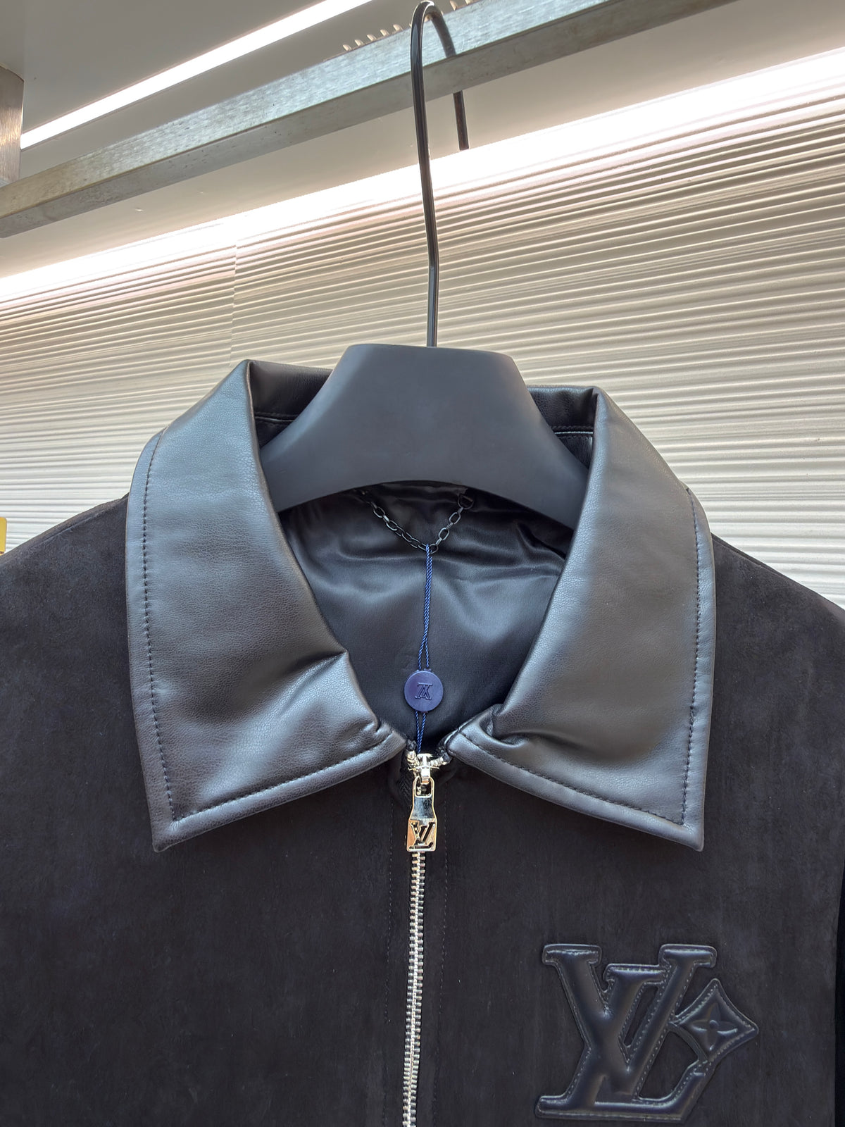 Louis Vuitton Leather Mix Blouson "Black"
