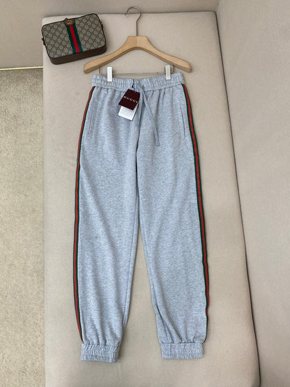 Gucci Cotton Jersey Jogging Pant "Grey"