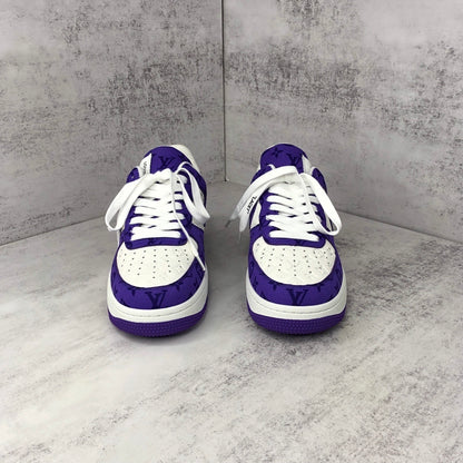 Louis Vuitton x Nike Air Force 1 "Purple-White"
