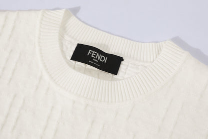 Fendi FF Cotton Pullover "White"