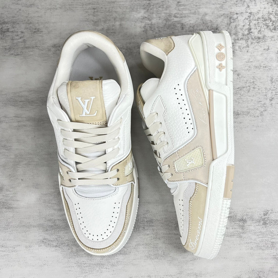 Louis Vuitton Trainers "White-Beige"