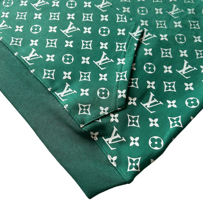 Louis Vuitton Gradient Monogram Hoodie "Green-White"