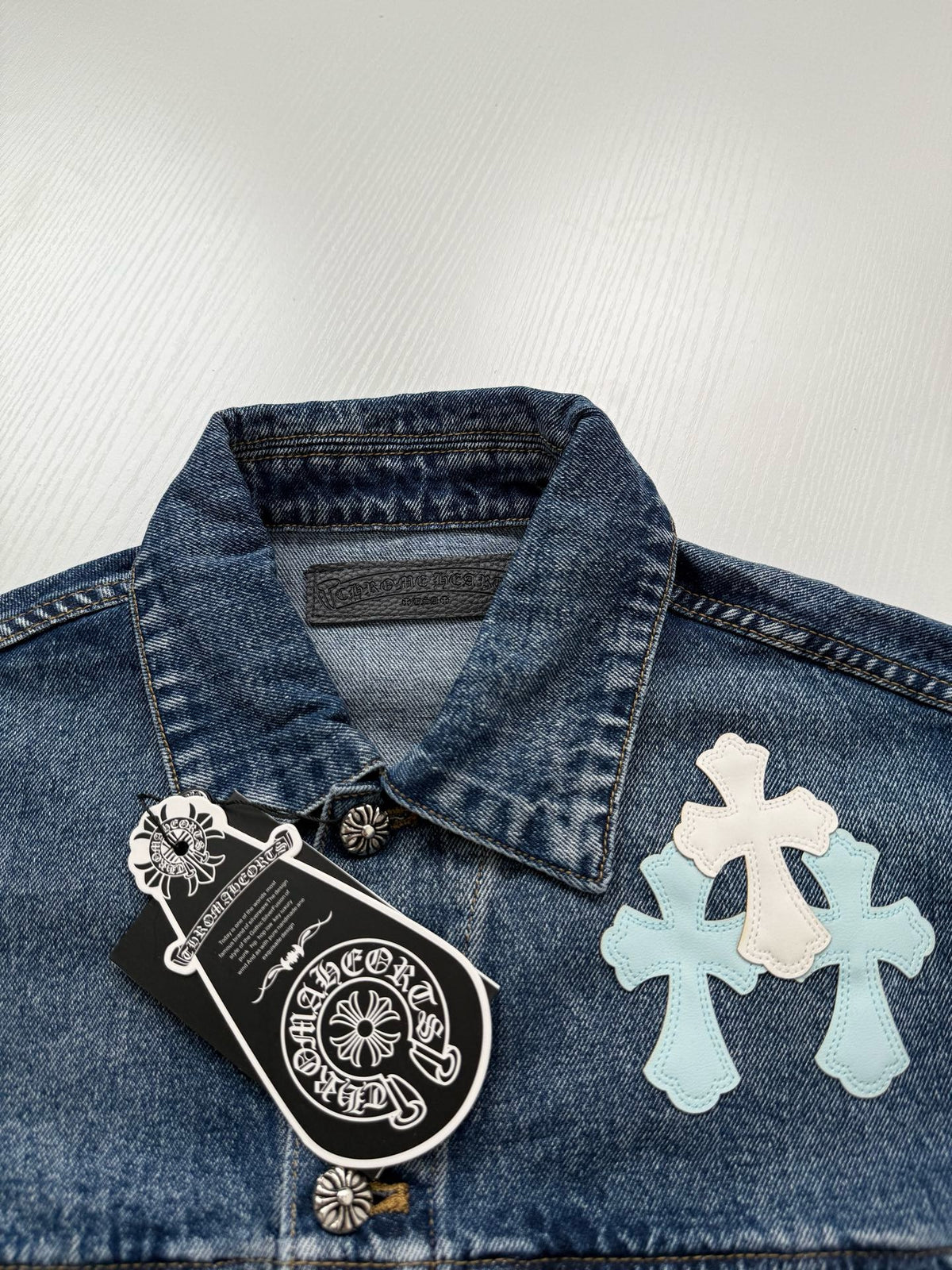 Chrome Hearts Cross Patches Denim Shirt