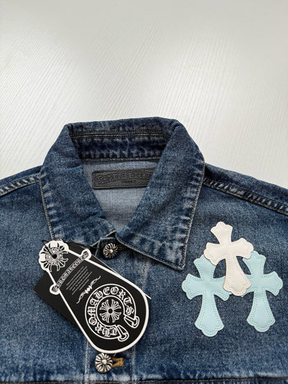 Chrome Hearts Cross Patches Denim Shirt