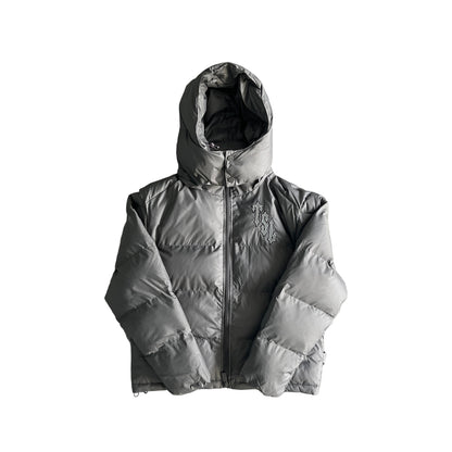 Trapstar Shooters Down Jacket "Grey-Reflective Logo"
