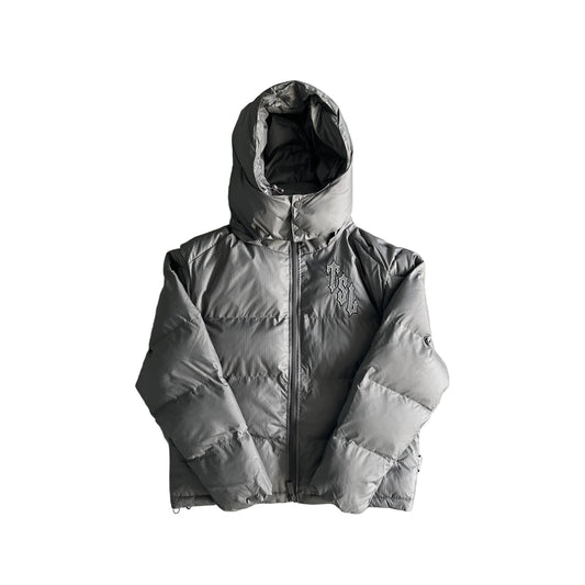 Trapstar Shooters Down Jacket "Grey-Reflective Logo"