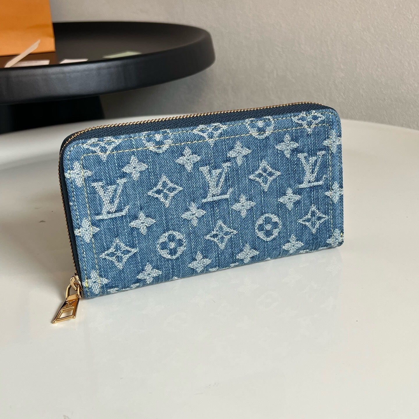 Louis Vuitton Zippy Wallet "Monogram Blue Denim"