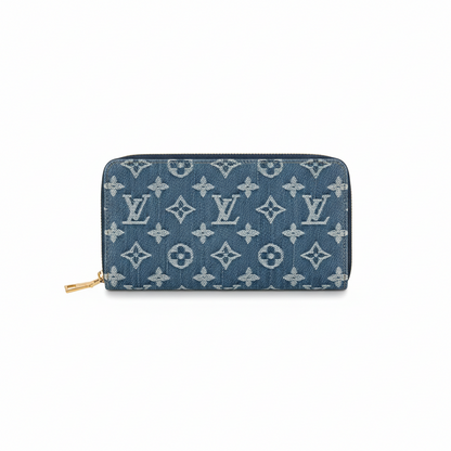 Louis Vuitton Zippy Wallet "Monogram Blue Denim"