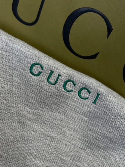 Gucci Cotton Piquet Double Sportswear Pant "Grey"