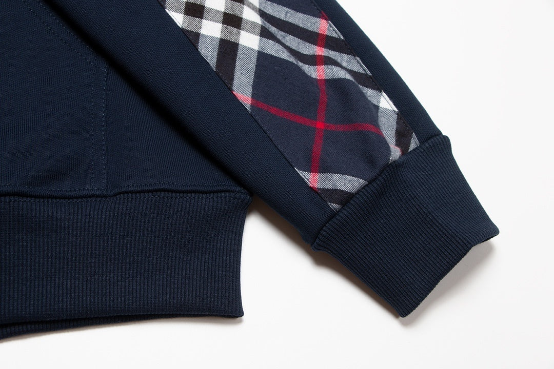 Burberry Zip-Up Hoodie "Navy Blue"