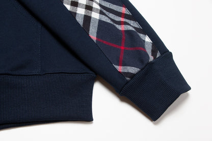 Burberry Zip-Up Hoodie "Navy Blue"