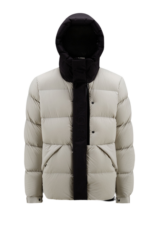 Moncler Madeira Hooded Down Jacket "White-Black"